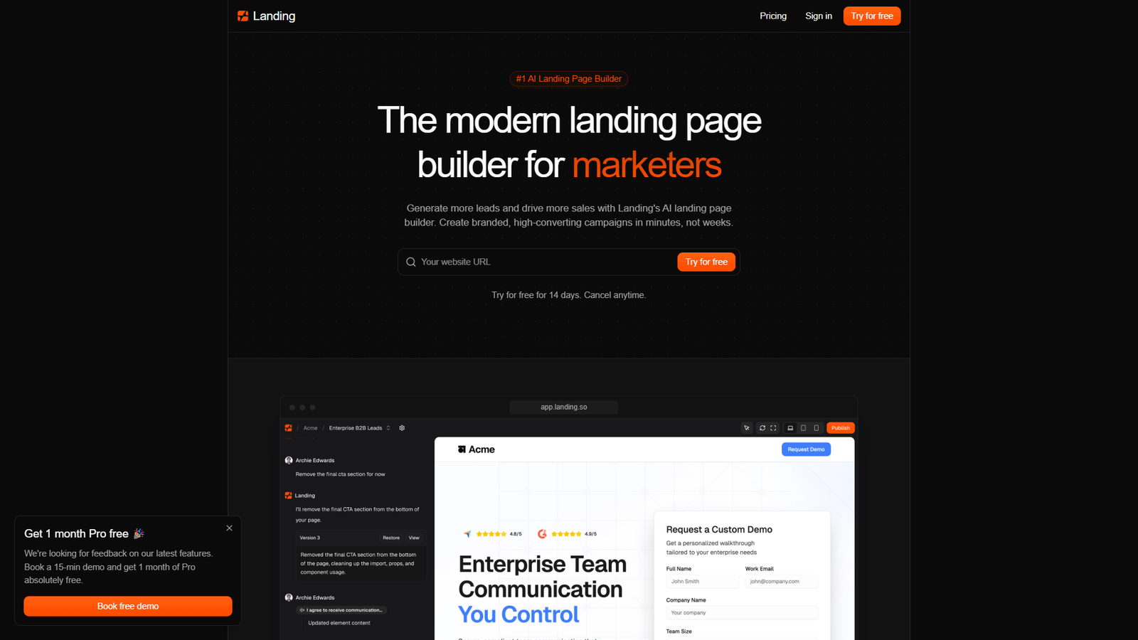 Landing — интерфейс нейросети Landing — интерфейс нейросети