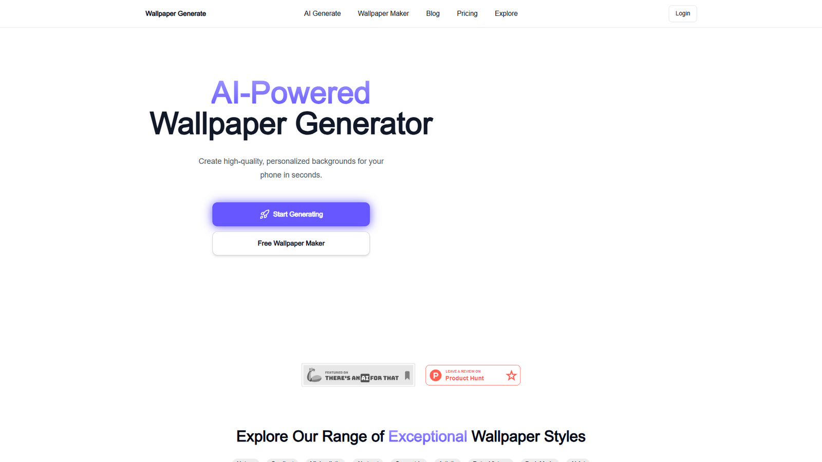 Wallpaper Generate — интерфейс нейросети Wallpaper Generate — интерфейс нейросети