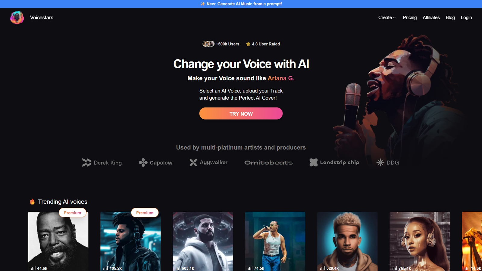 Voicestars — интерфейс нейросети Voicestars — интерфейс нейросети