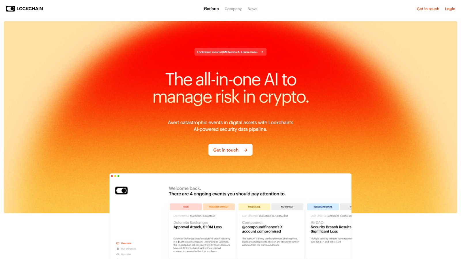 Lockchain.ai нейросеть Главная страница