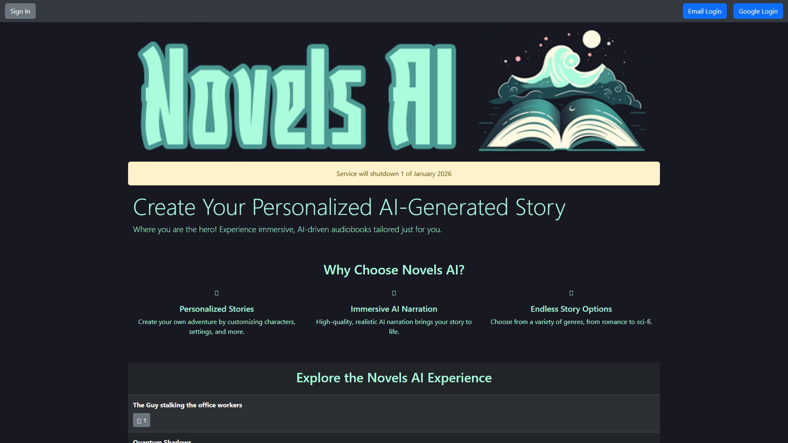 Novels AI — интерфейс нейросети Novels AI — интерфейс нейросети