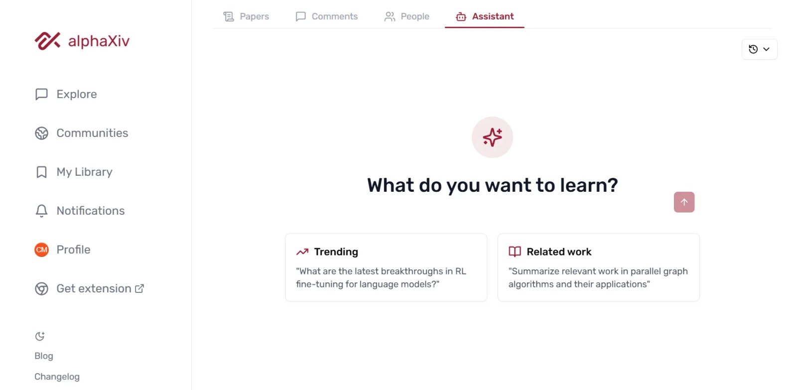 AlphaXiv Главная страница AlphaXiv Главная страница