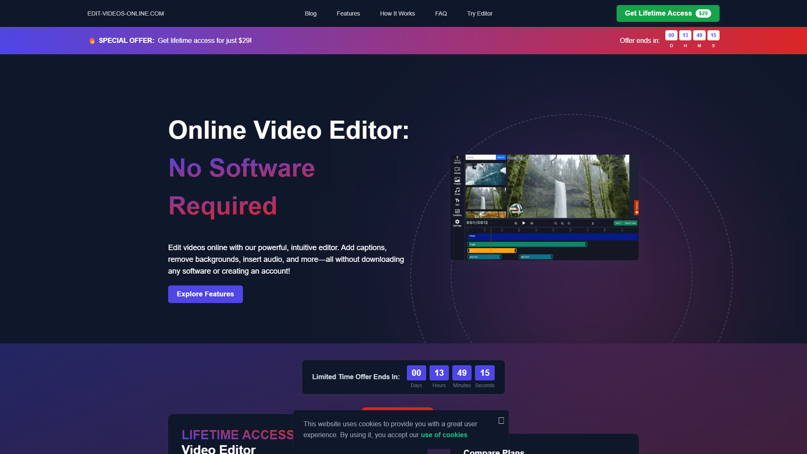 Edit-Videos-Online Online Video Editor — интерфейс нейросети Edit-Videos-Online Online Video Editor — интерфейс нейросети