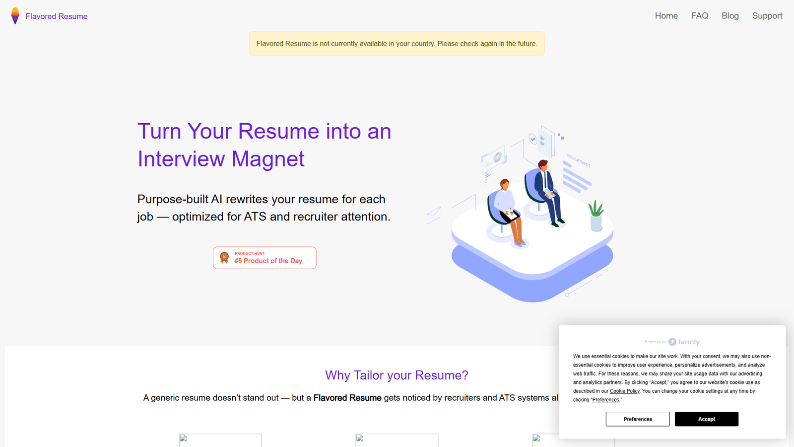 Flavored Resume — интерфейс нейросети Flavored Resume — интерфейс нейросети