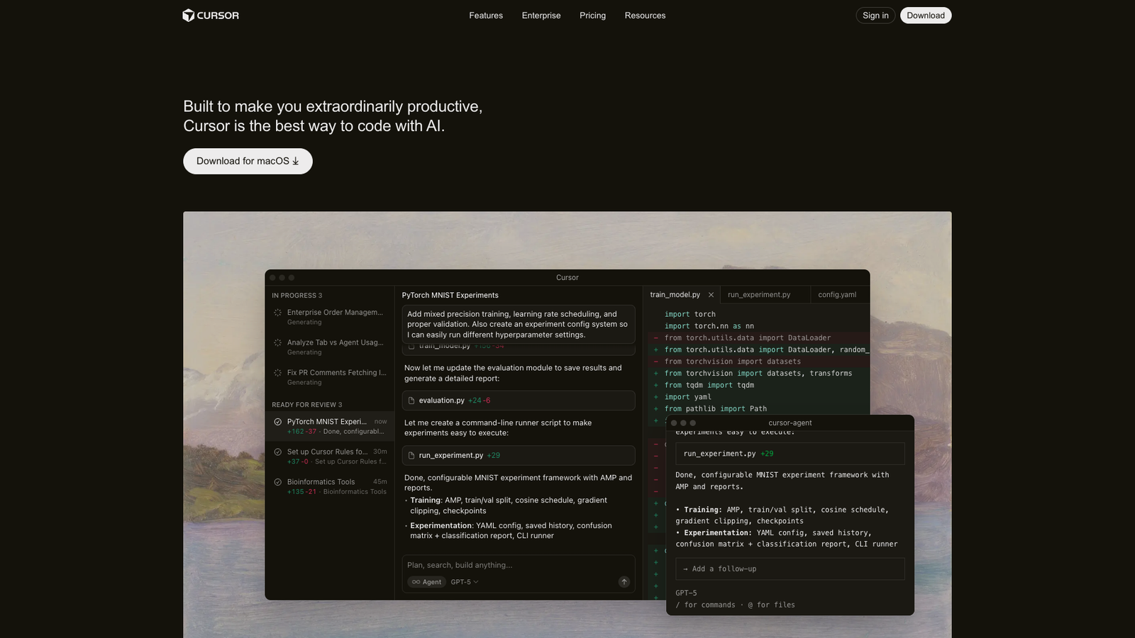 Cursor — интерфейс нейросети