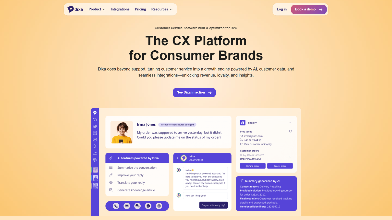 Dixa — интерфейс нейросети Dixa — интерфейс нейросети