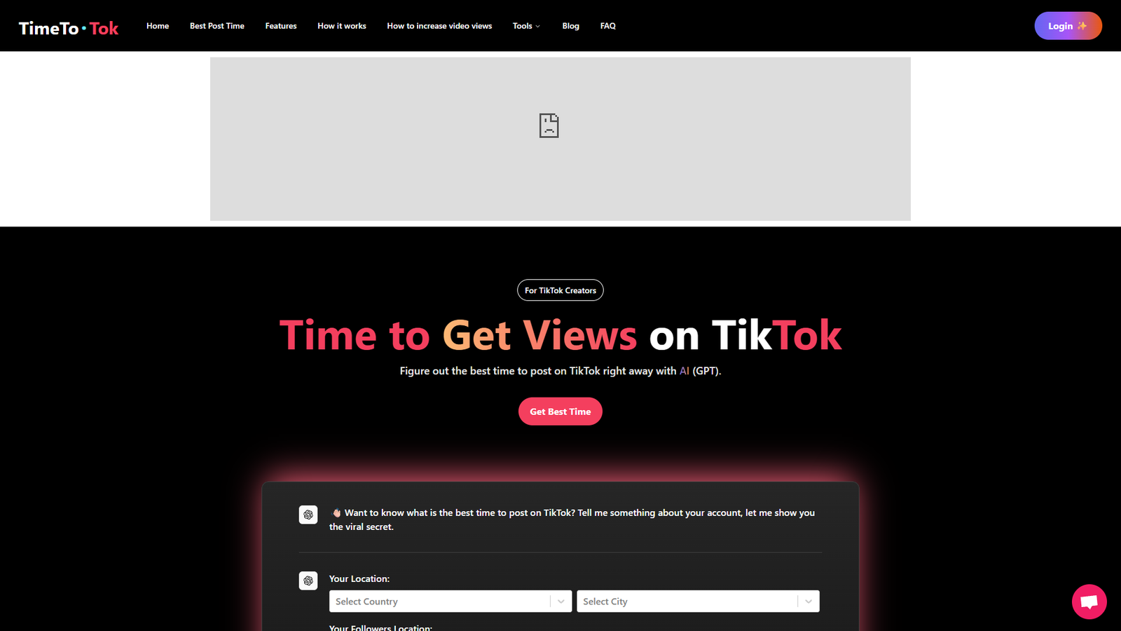 TimeToTok — интерфейс нейросети TimeToTok — интерфейс нейросети