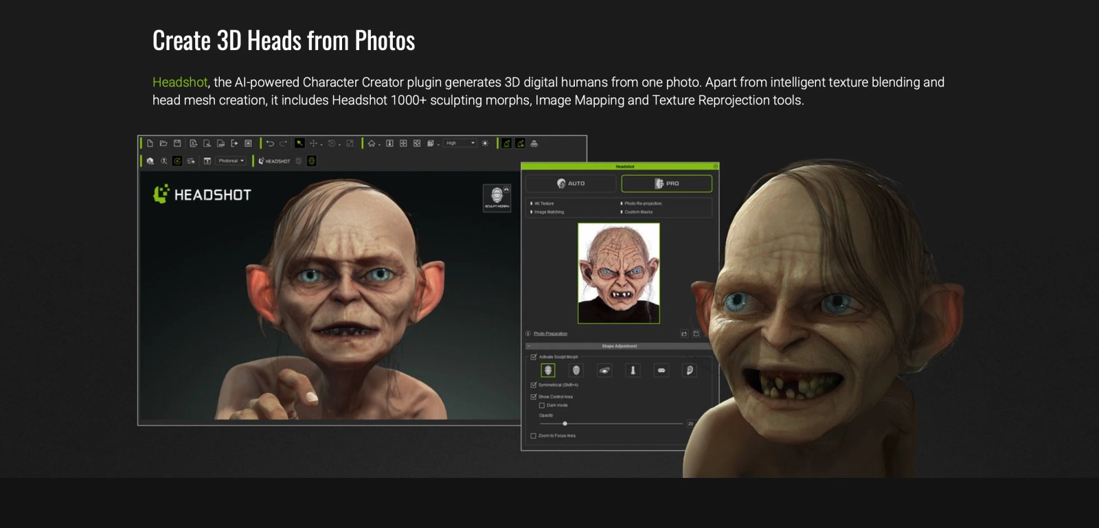 Character Creator 4 Генерация лица