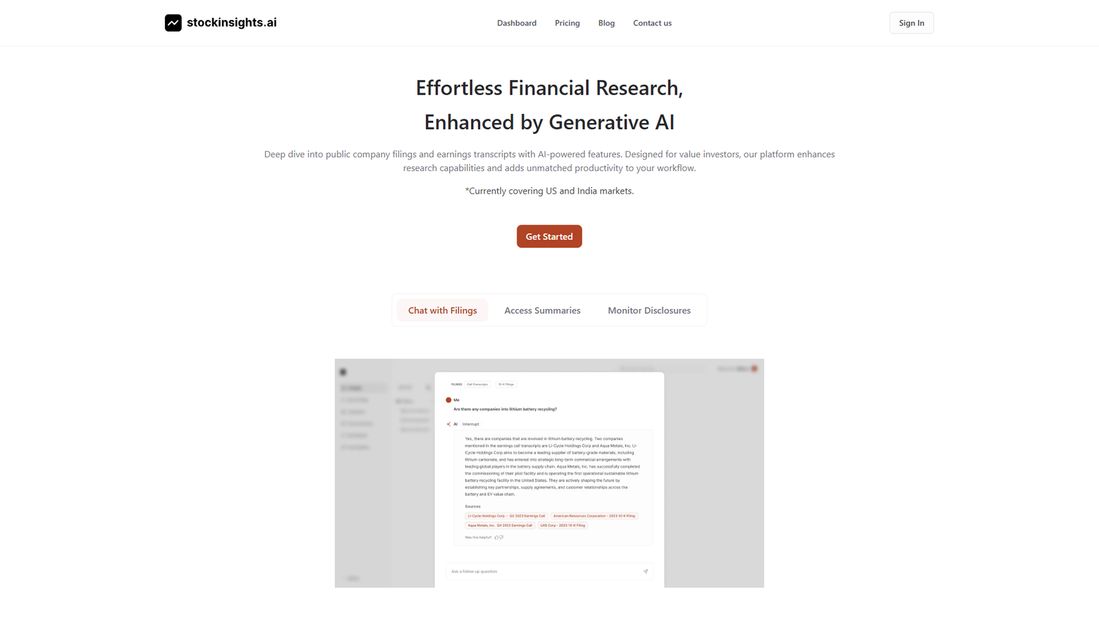 StockInsights.ai — интерфейс нейросети StockInsights.ai — интерфейс нейросети