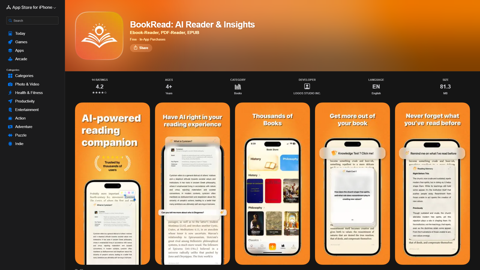 BookRead AI Reader & Insights — интерфейс нейросети BookRead AI Reader & Insights — интерфейс нейросети