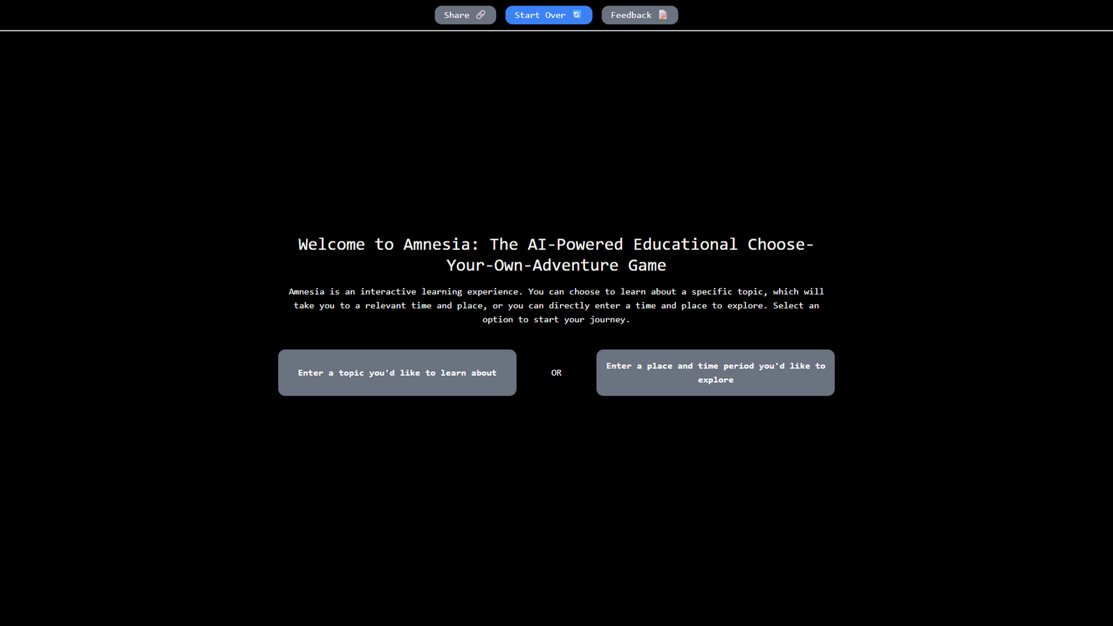 Amnesia — интерфейс нейросети Amnesia — интерфейс нейросети