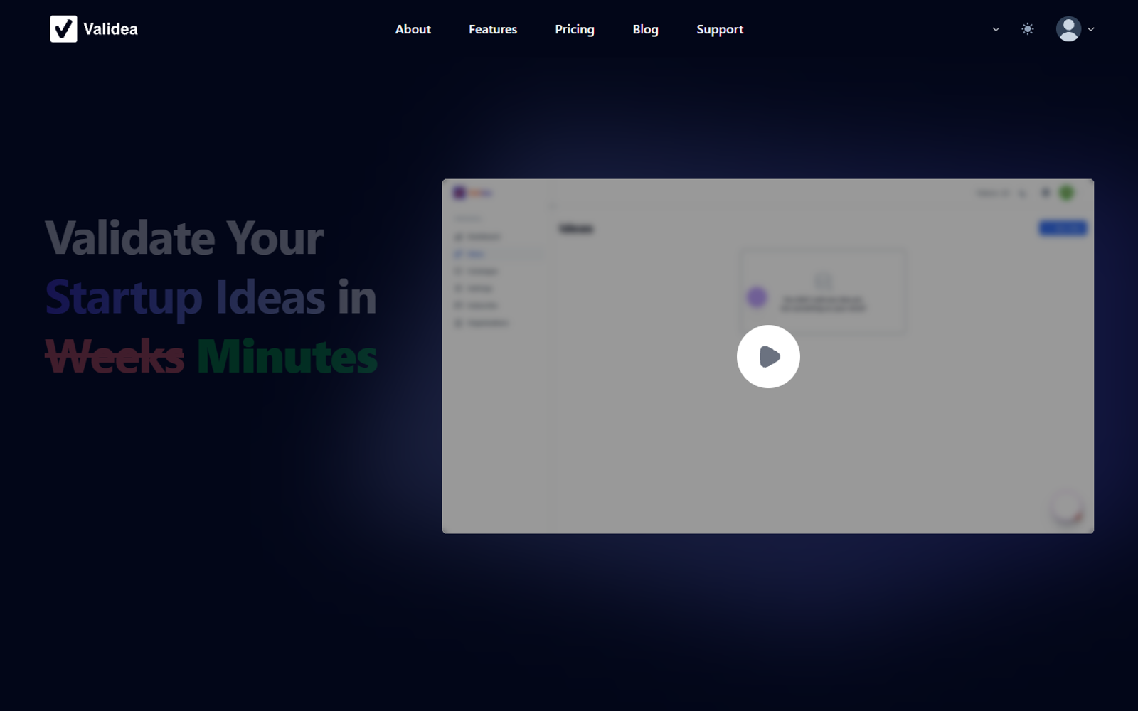 Validea — интерфейс нейросети Validea — интерфейс нейросети