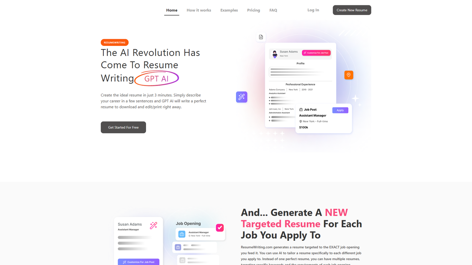ResumeWriting — интерфейс нейросети ResumeWriting — интерфейс нейросети
