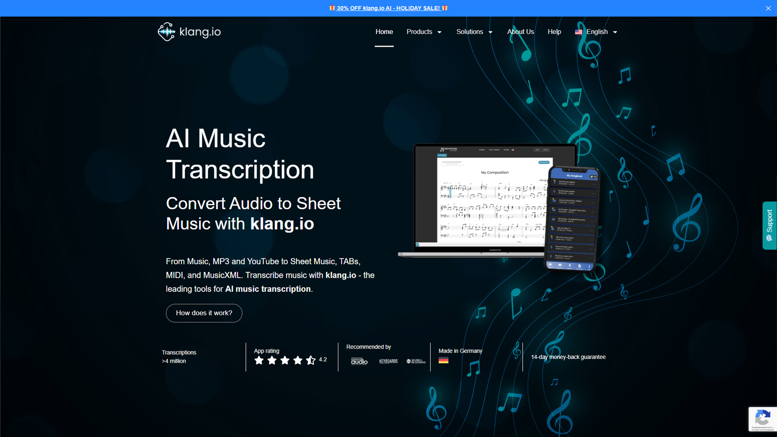 Klangio — интерфейс нейросети Klangio — интерфейс нейросети