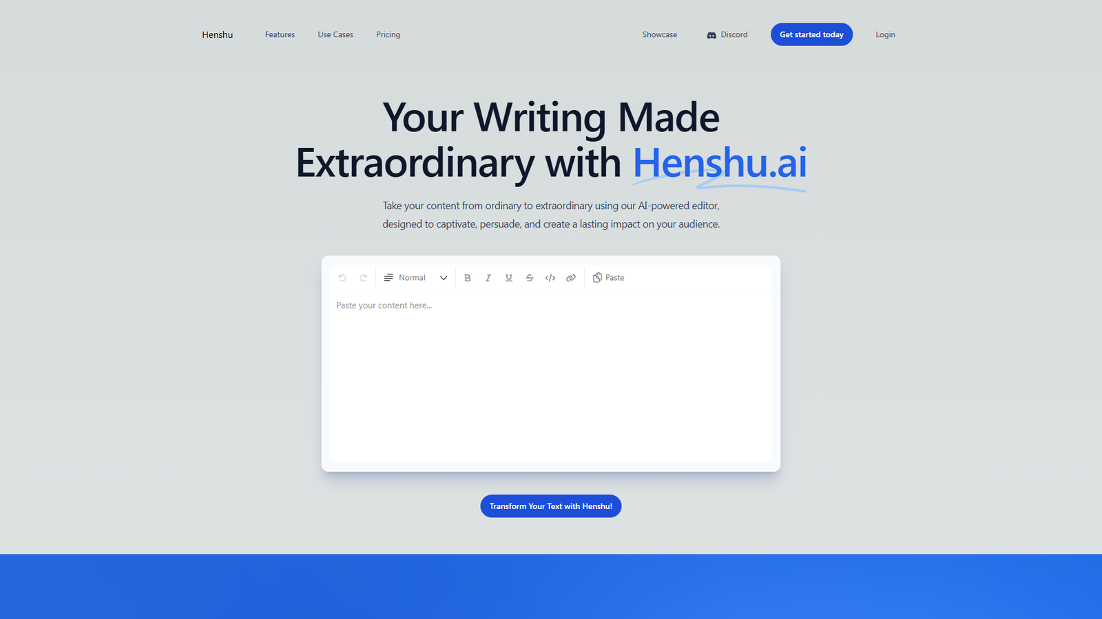 Henshu.ai — интерфейс нейросети Henshu.ai — интерфейс нейросети
