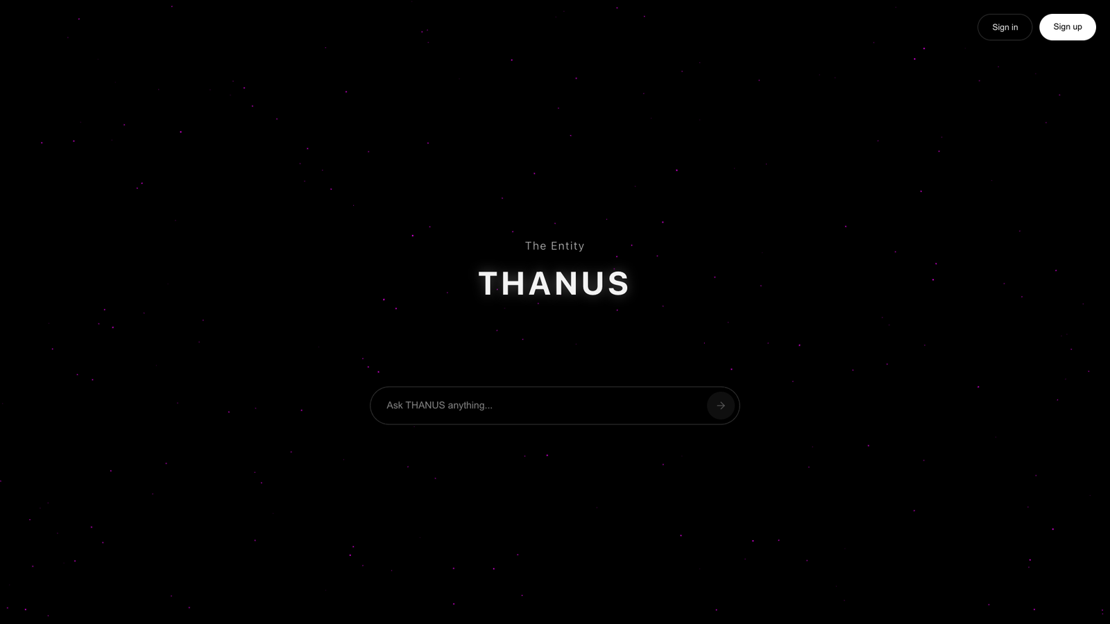 Thanus — интерфейс нейросети Thanus — интерфейс нейросети