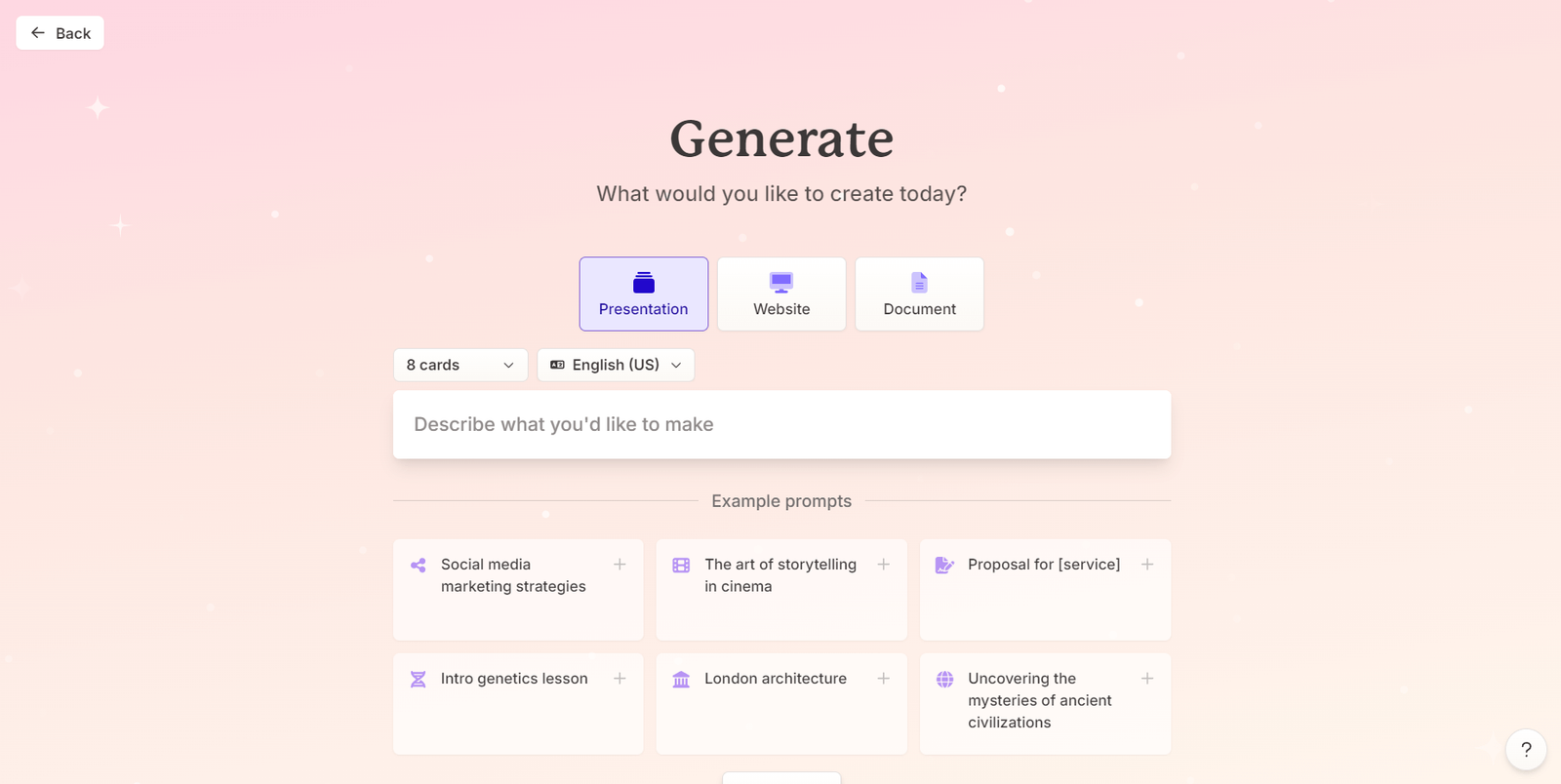 Gamma Start Gamma Start