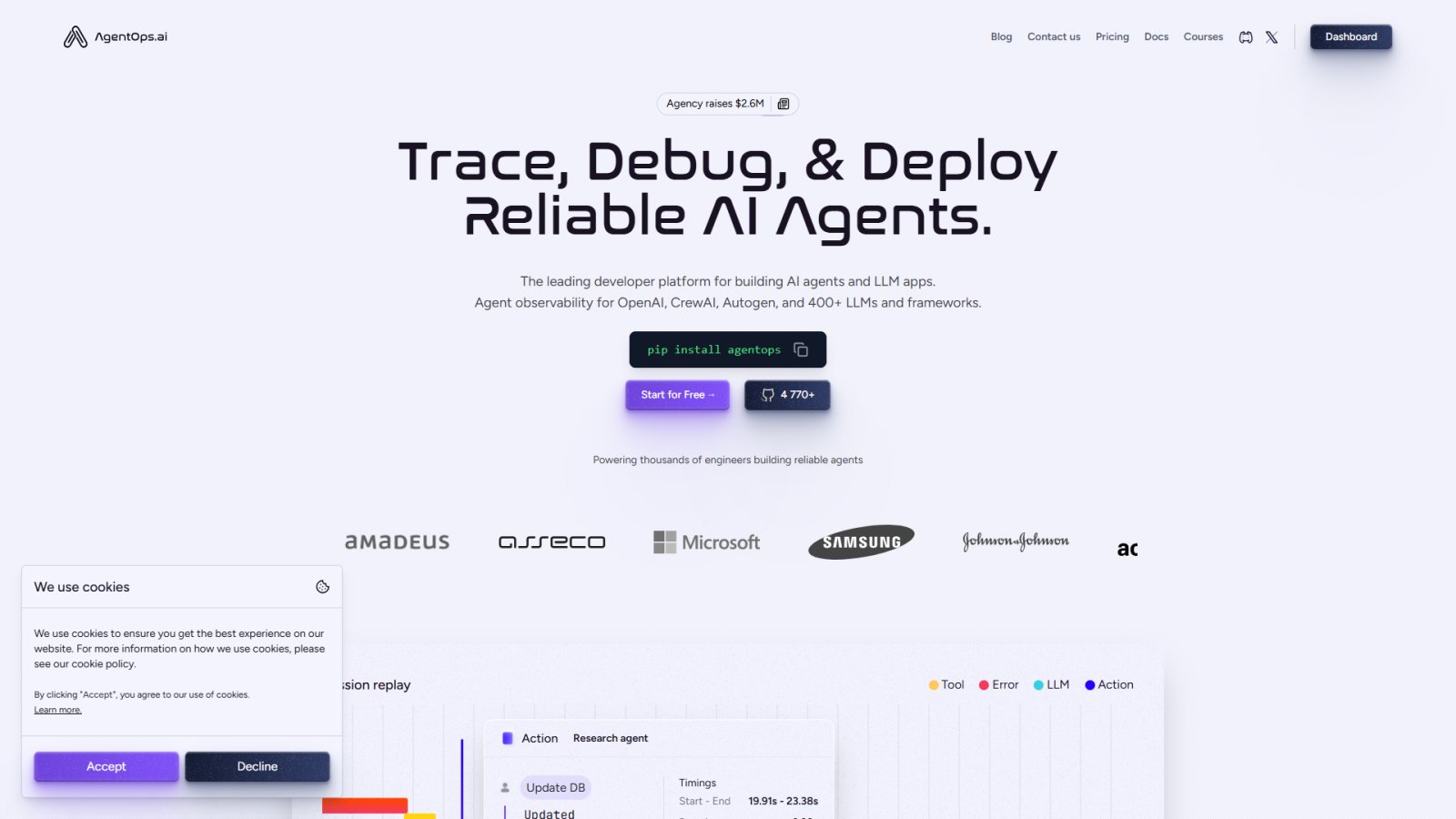 AgentOps нейросеть Главная страница AgentOps нейросеть Главная страница