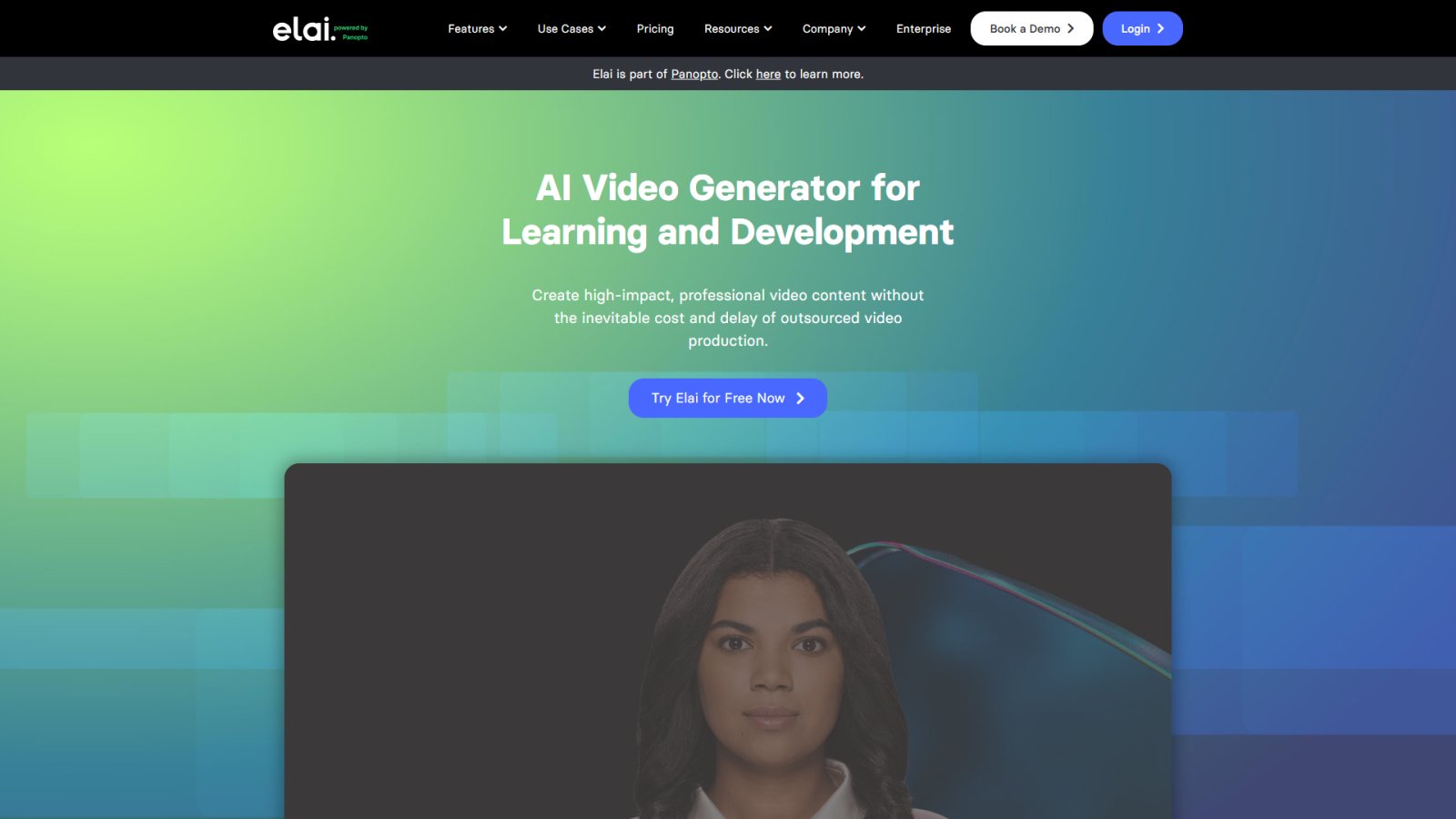 Elai.io нейросеть Главная страница