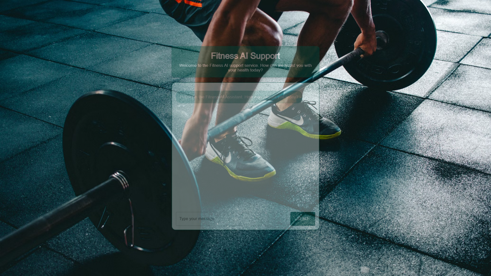 FitnessAI Support — интерфейс нейросети FitnessAI Support — интерфейс нейросети