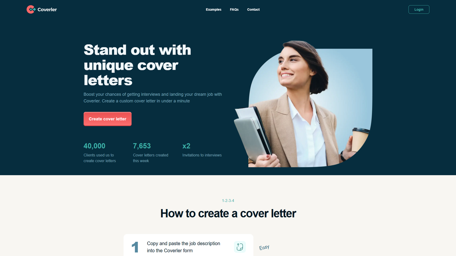 Coverler — AI Cover Letter Generator — интерфейс нейросети Coverler — AI Cover Letter Generator — интерфейс нейросети