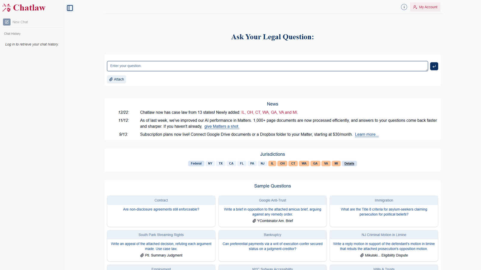 Chatlaw — интерфейс нейросети Chatlaw — интерфейс нейросети