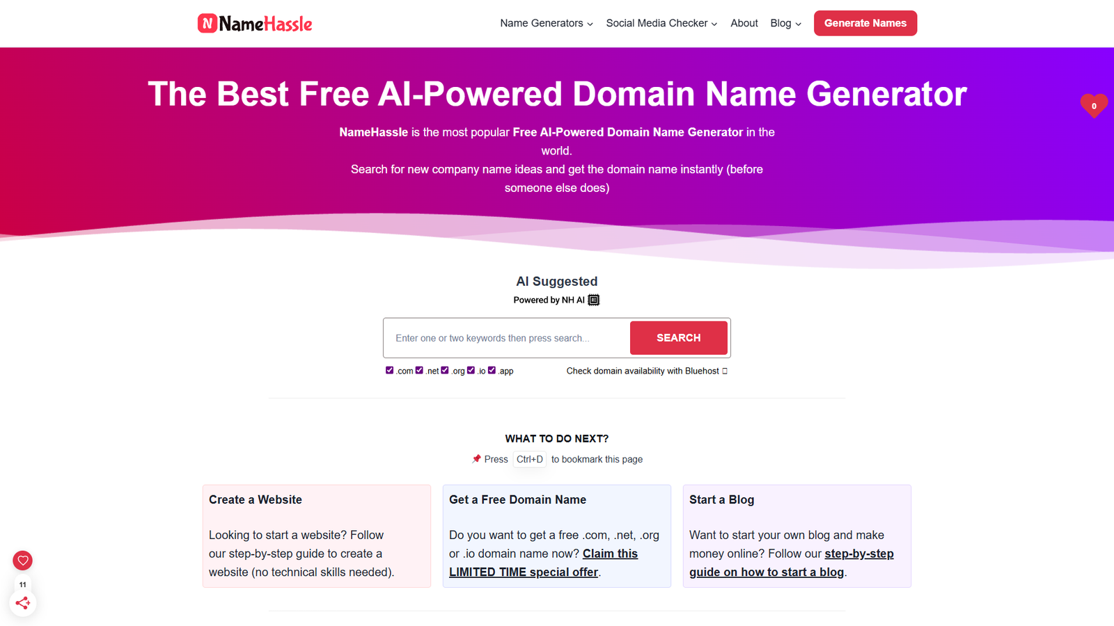 NameHassle — интерфейс нейросети NameHassle — интерфейс нейросети