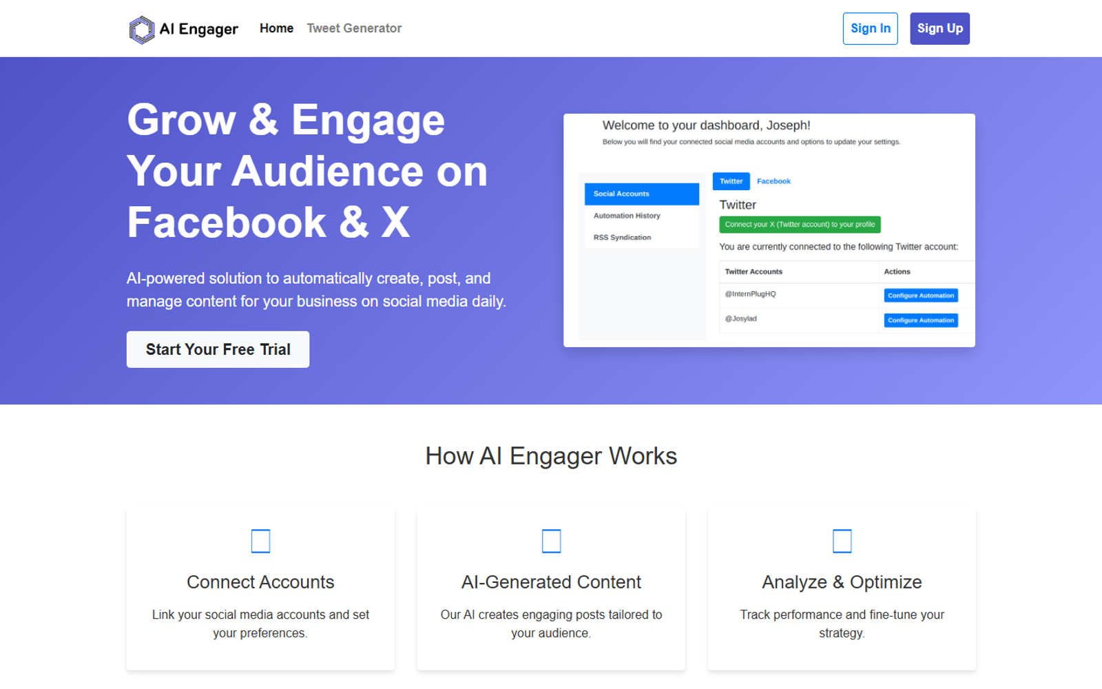 AI Engager — интерфейс нейросети AI Engager — интерфейс нейросети