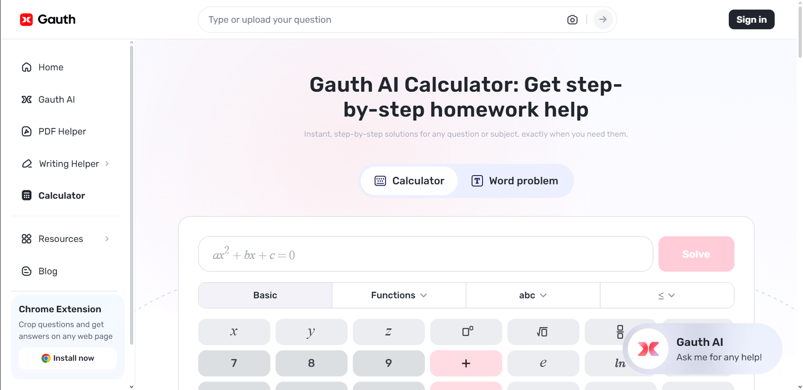 Gauth Calculator Gauth Calculator