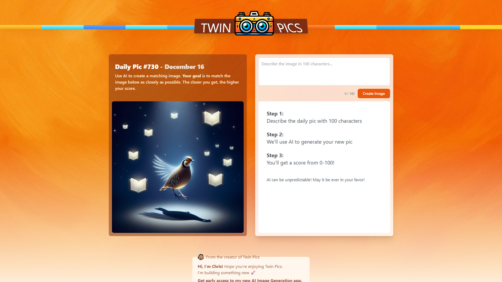 Twin Pics — интерфейс нейросети Twin Pics — интерфейс нейросети