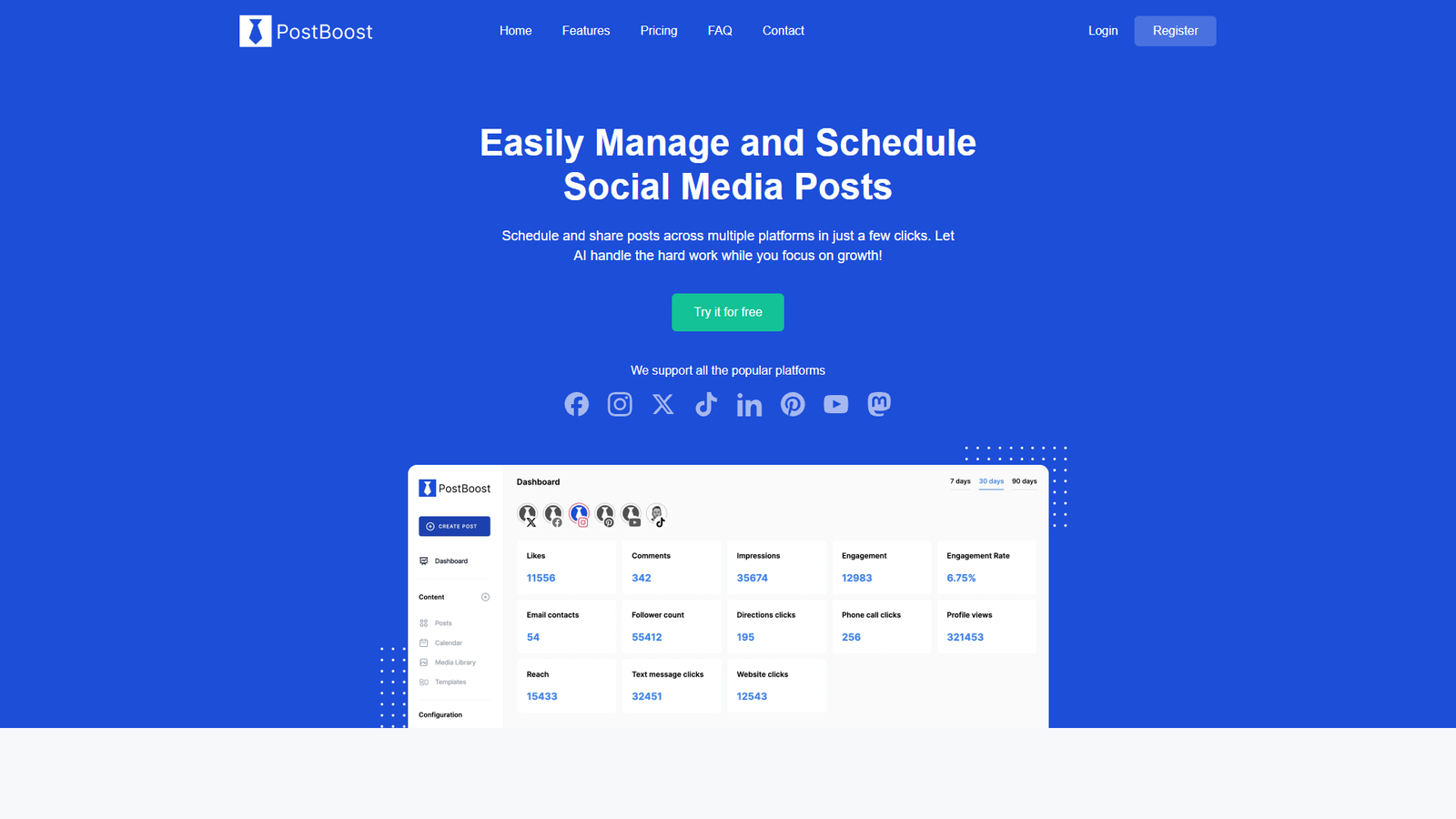 PostBoost — интерфейс нейросети PostBoost — интерфейс нейросети
