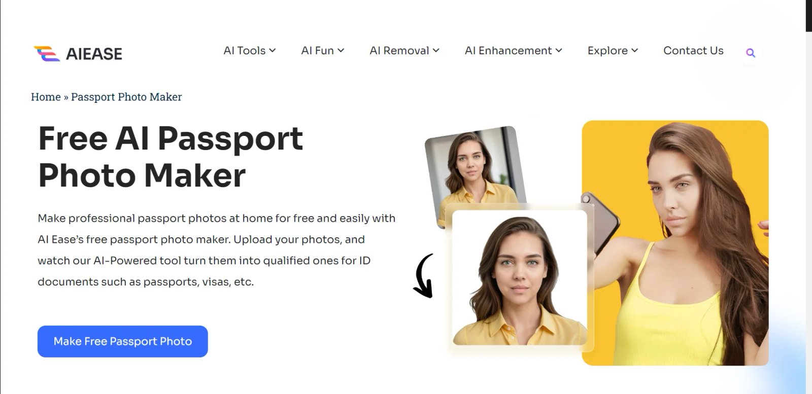 AI Ease Passport Photo Maker AI Ease Passport Photo Maker