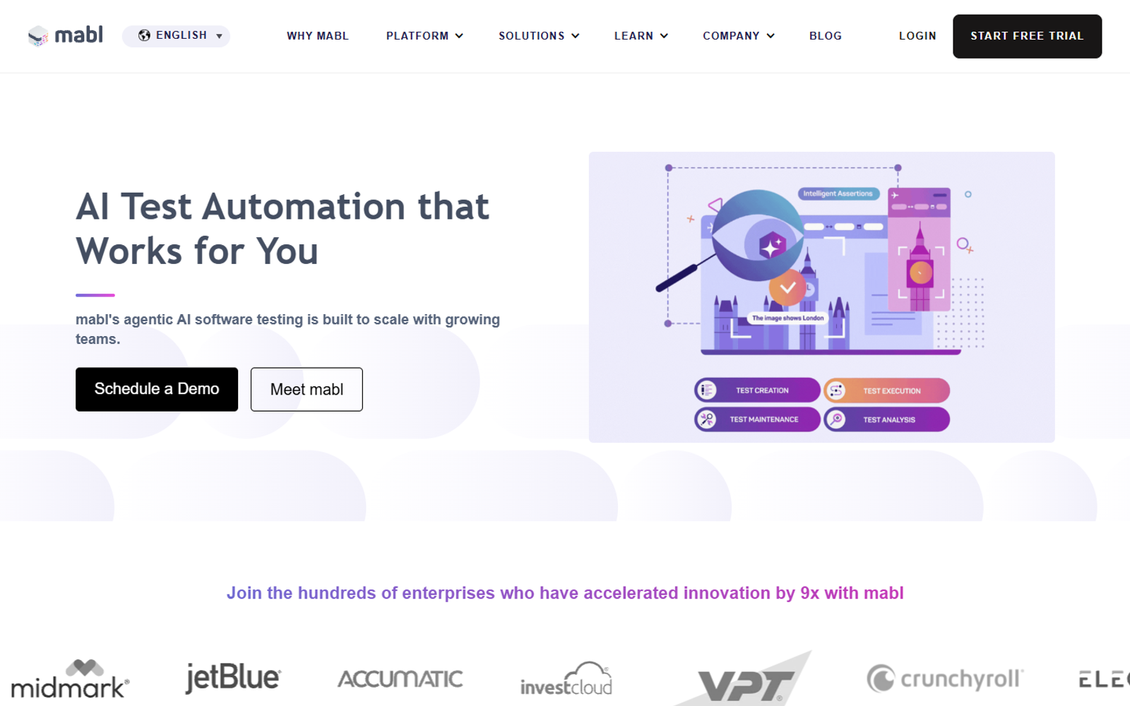 mabl — AI-платформа для автоматизации тестирования — интерфейс нейросети mabl — AI-платформа для автоматизации тестирования — интерфейс нейросети