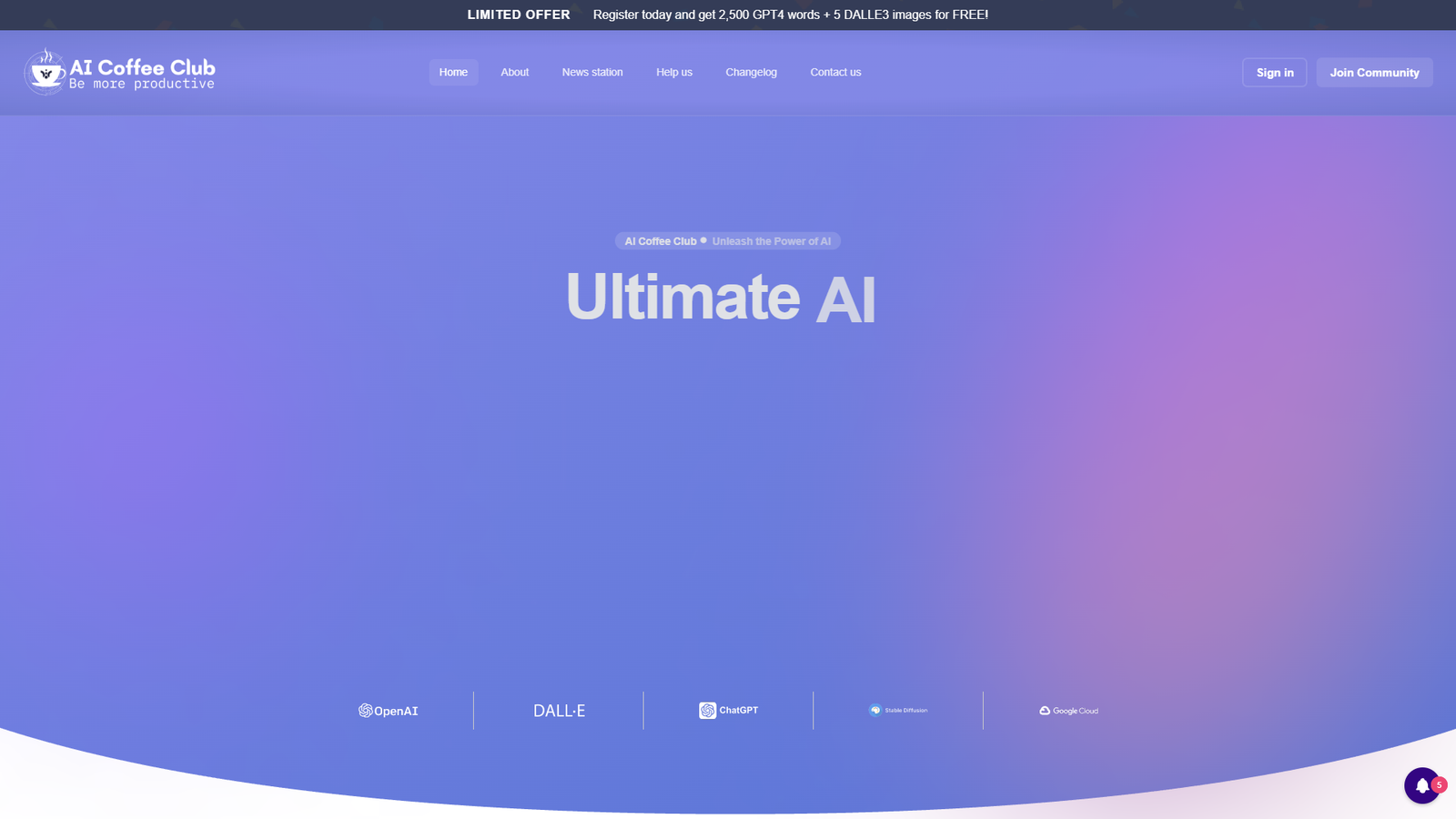 AI Coffee Club — интерфейс нейросети AI Coffee Club — интерфейс нейросети