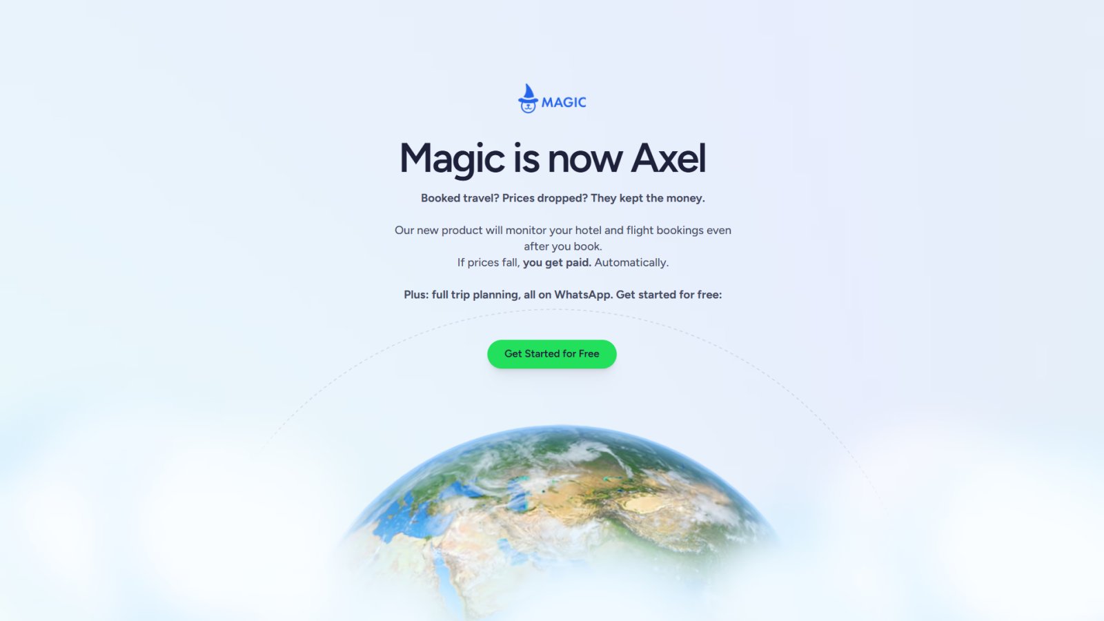 Magic Travel нейросеть Главная страница