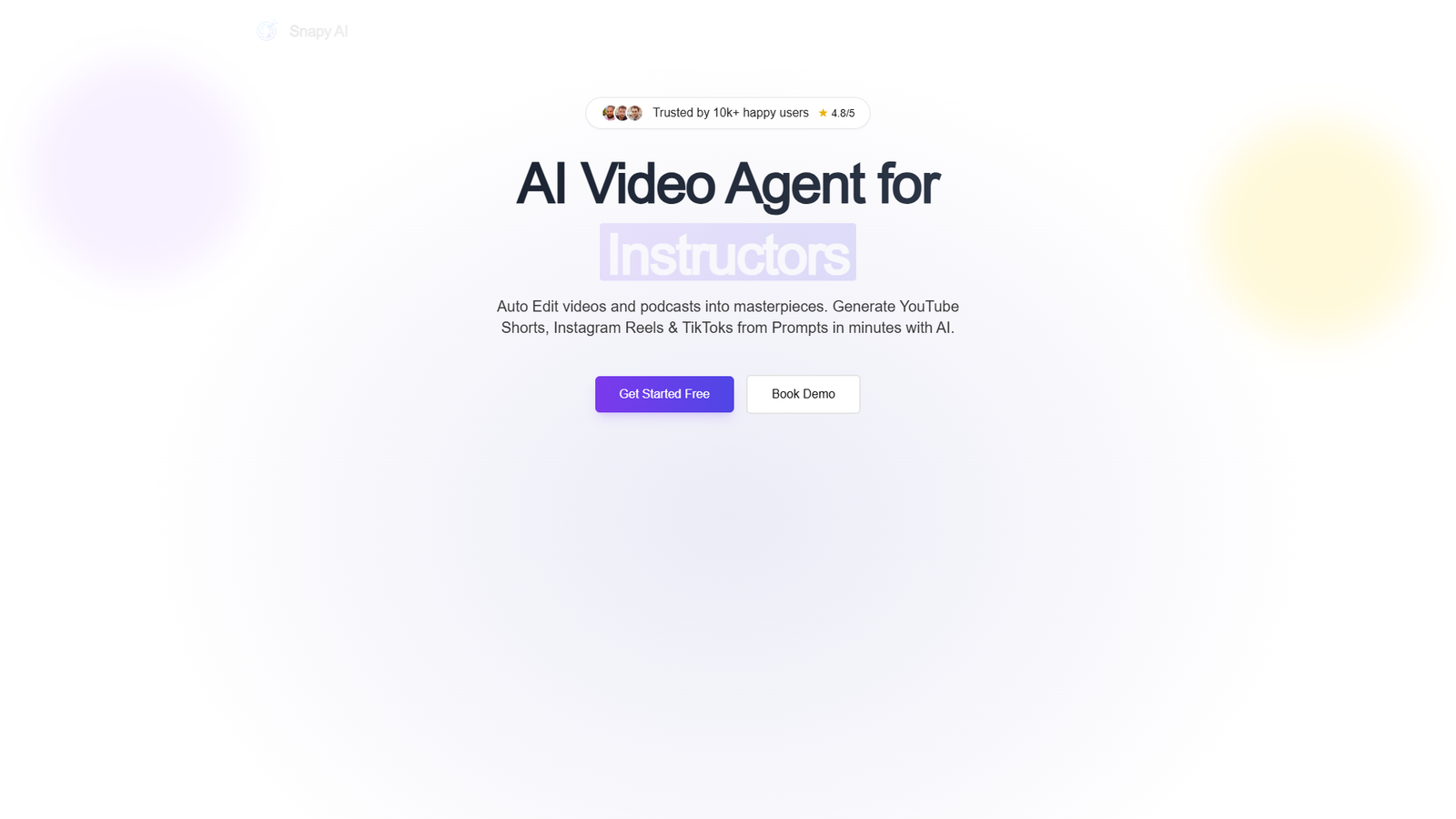 Snapy.ai — интерфейс нейросети Snapy.ai — интерфейс нейросети