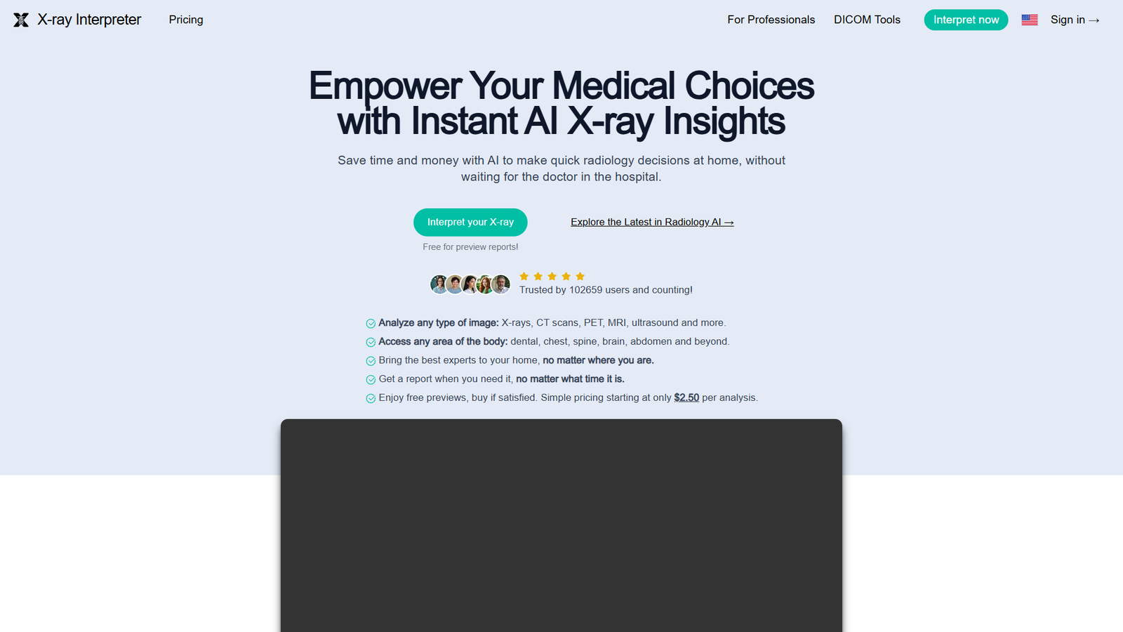 X-ray Interpreter — интерфейс нейросети X-ray Interpreter — интерфейс нейросети