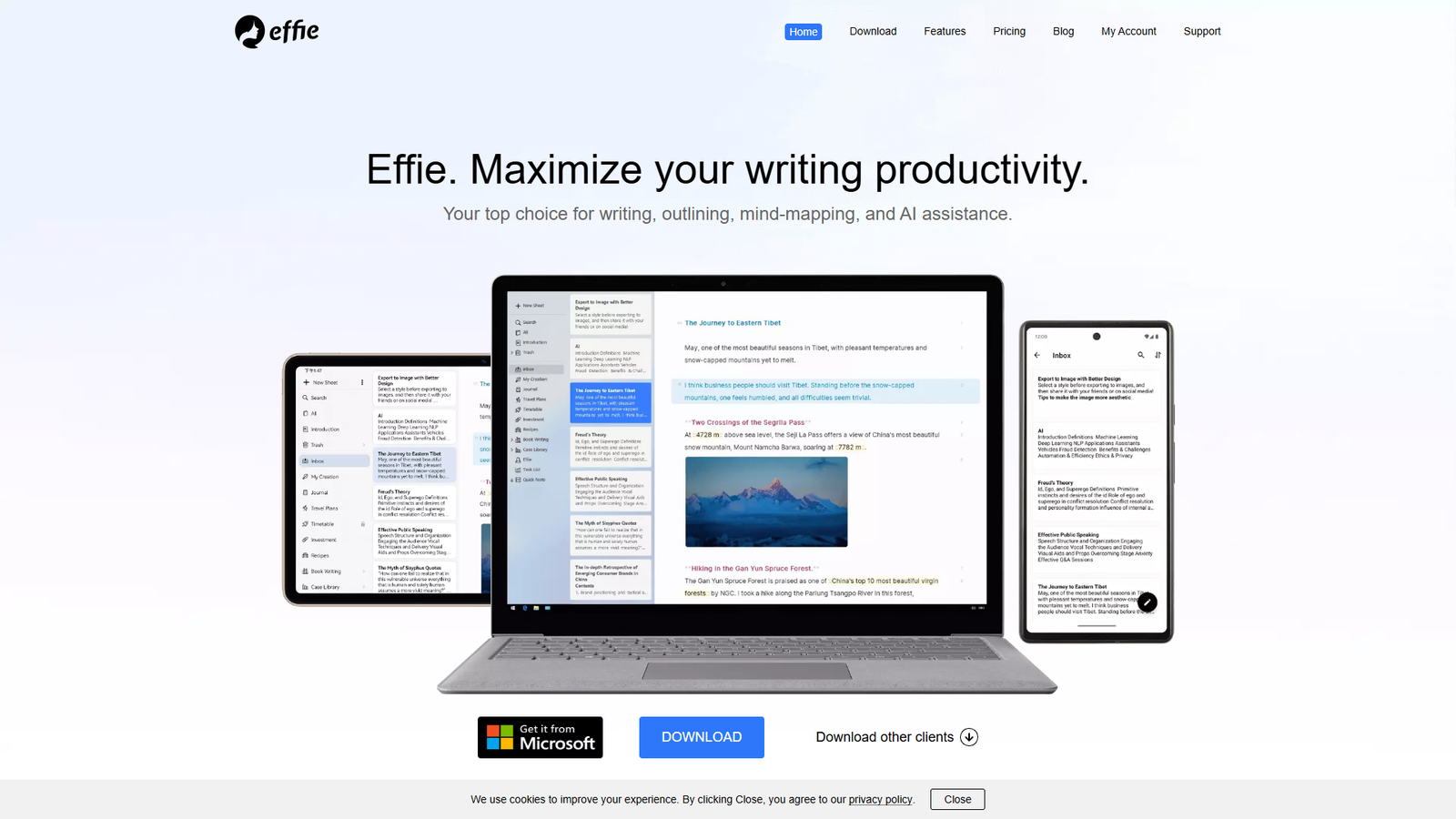 Effie — интерфейс нейросети Effie — интерфейс нейросети