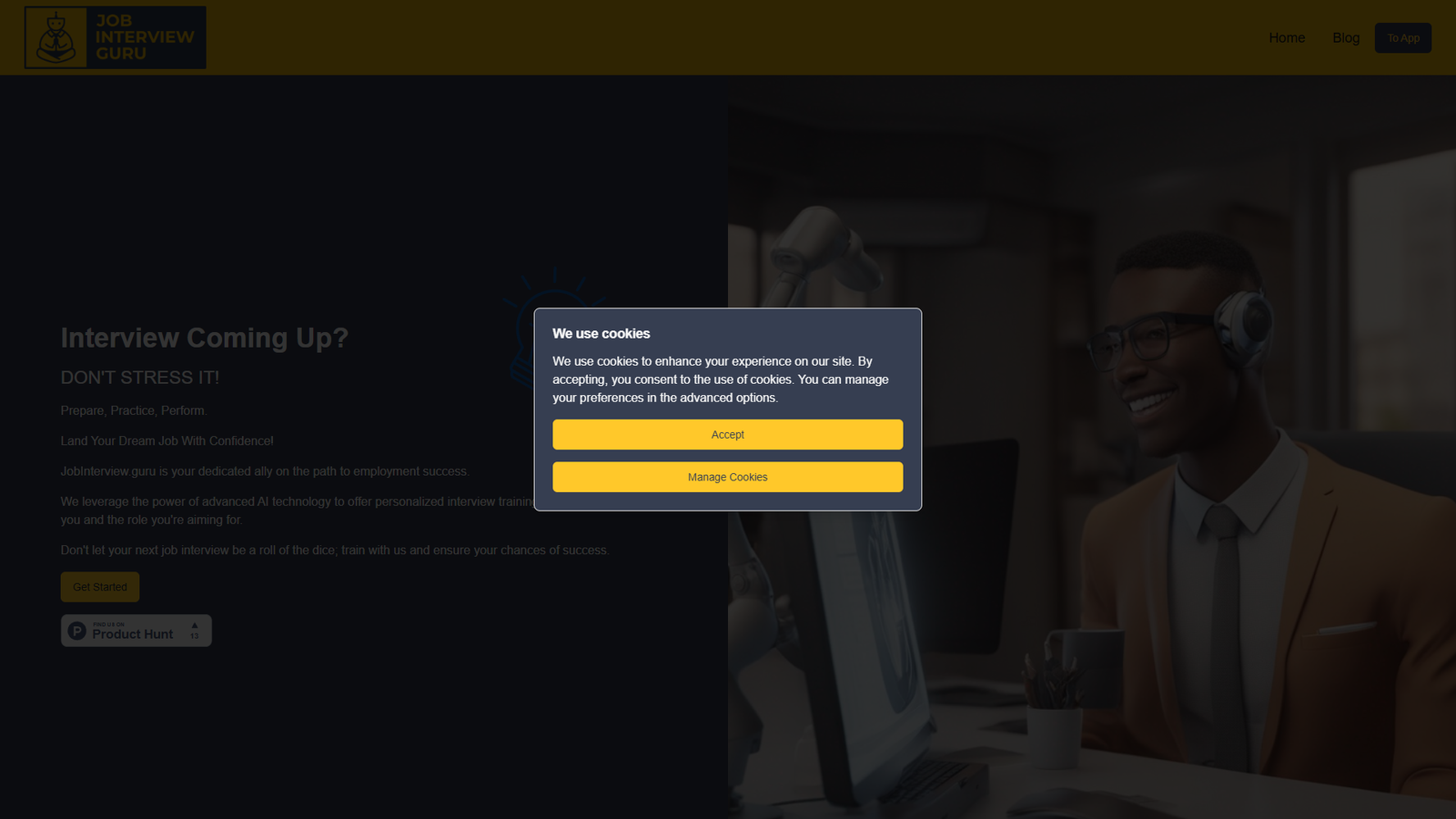 Job Interview Guru — интерфейс нейросети Job Interview Guru — интерфейс нейросети