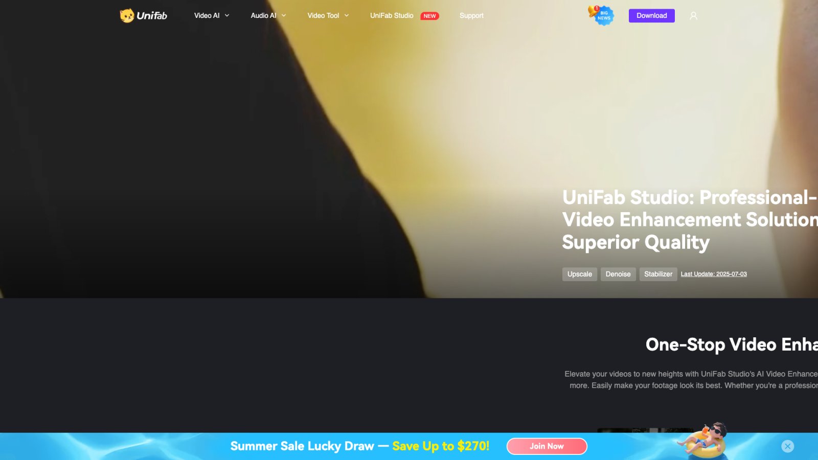 Vance Video AI нейросеть Главная страница