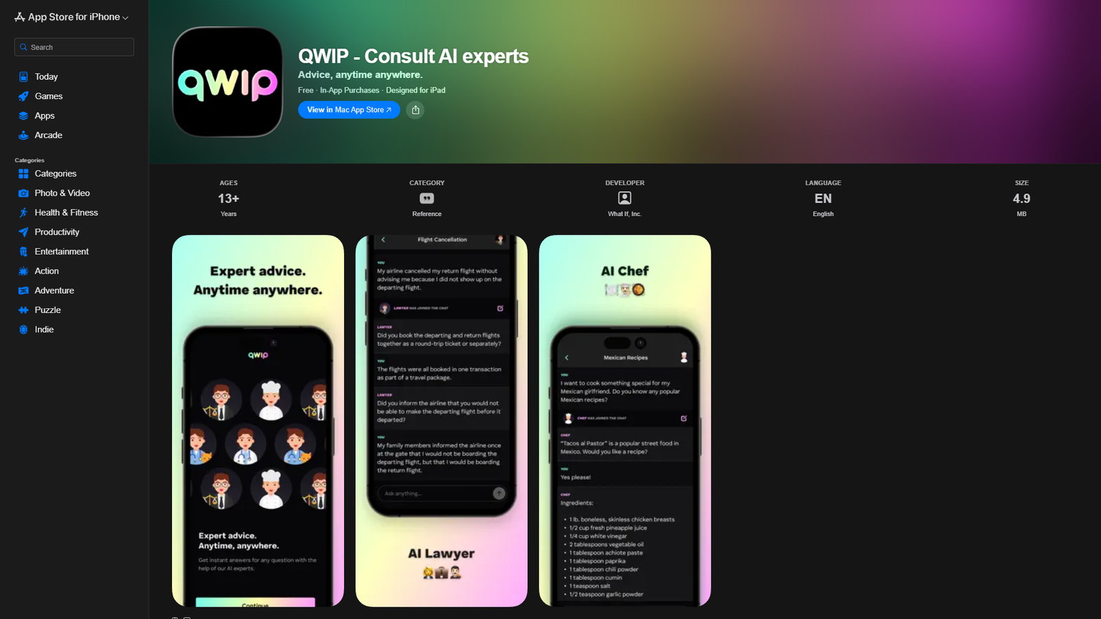 QWIP - Consult AI experts — интерфейс нейросети QWIP - Consult AI experts — интерфейс нейросети