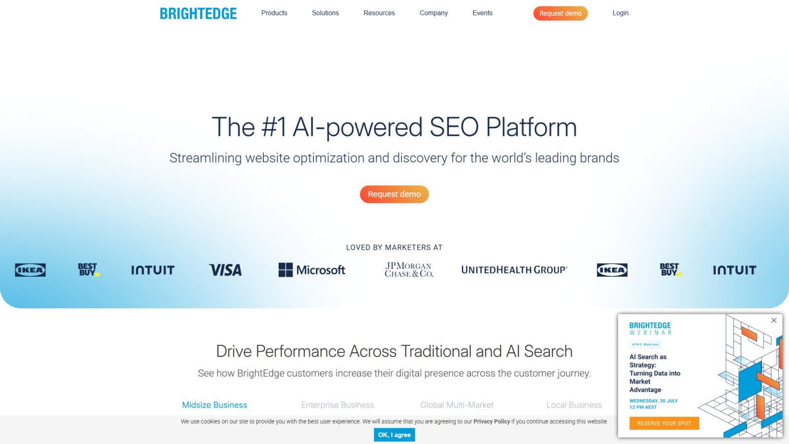 BrightEdge нейросеть Главная страница