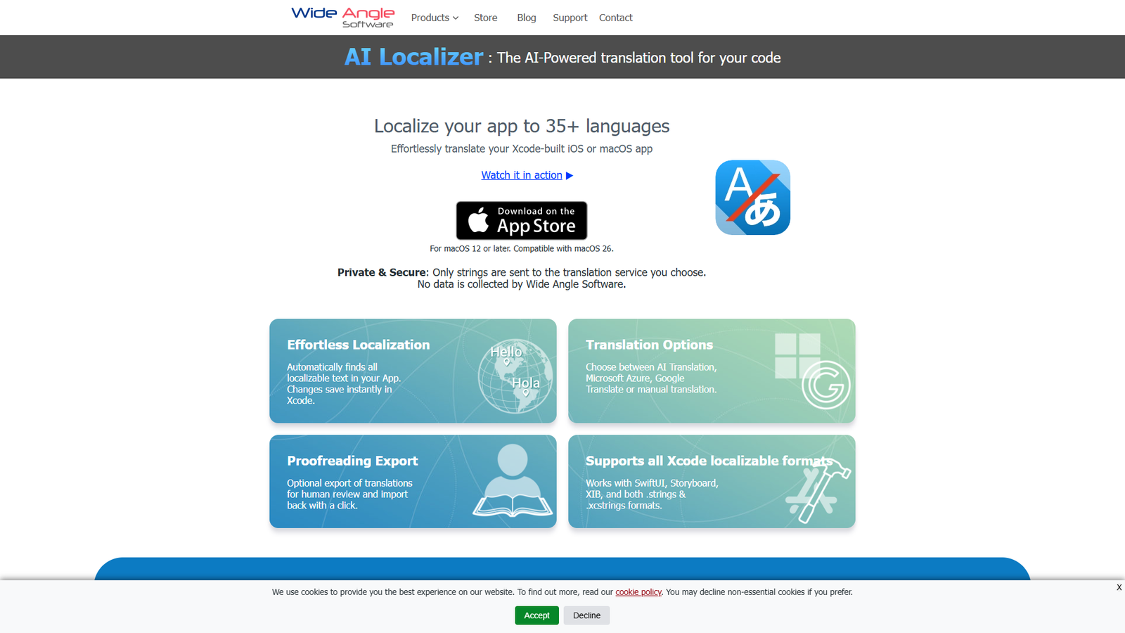 AI Localizer — интерфейс нейросети AI Localizer — интерфейс нейросети
