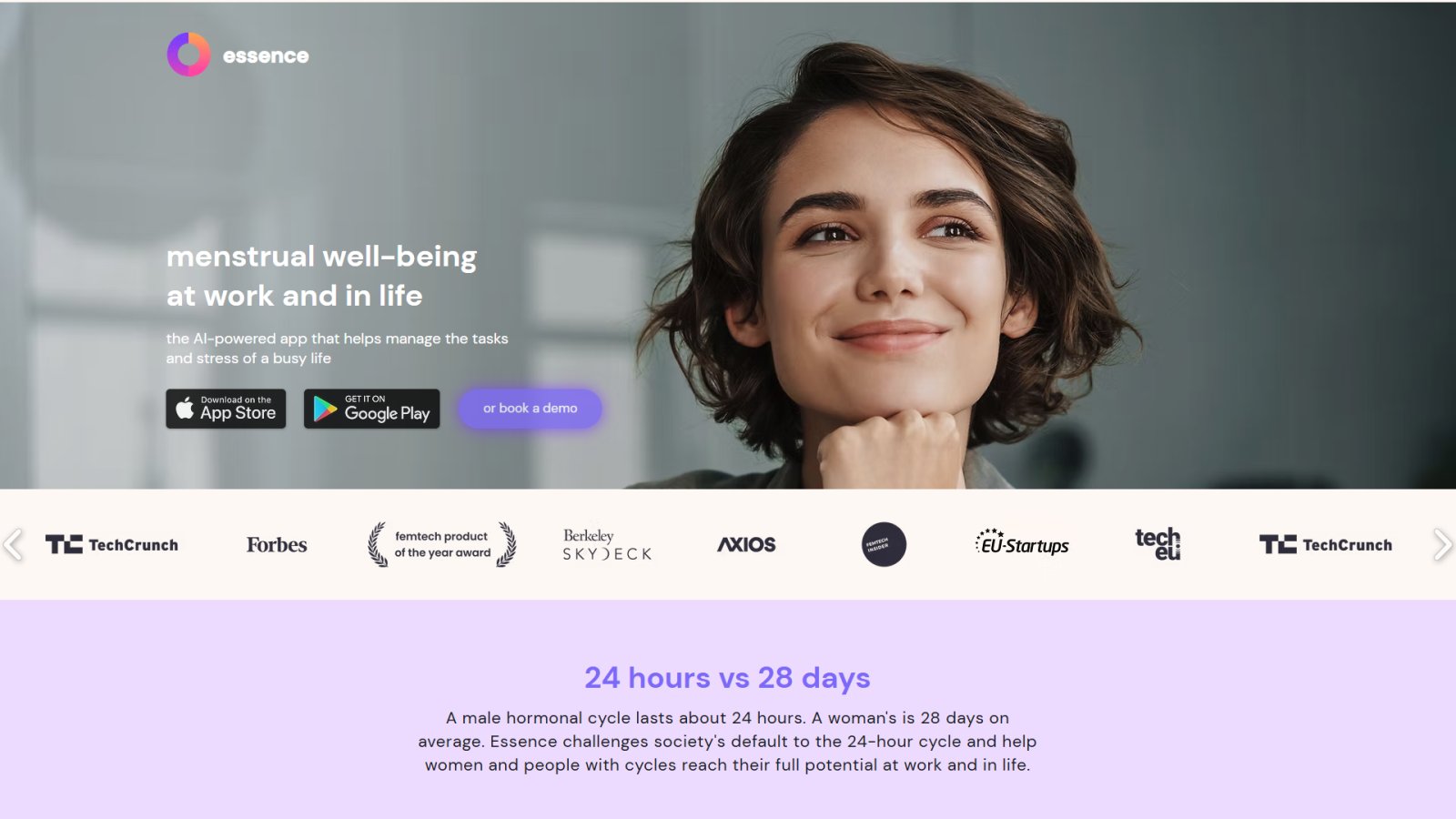 Essence App нейросеть Главная страница