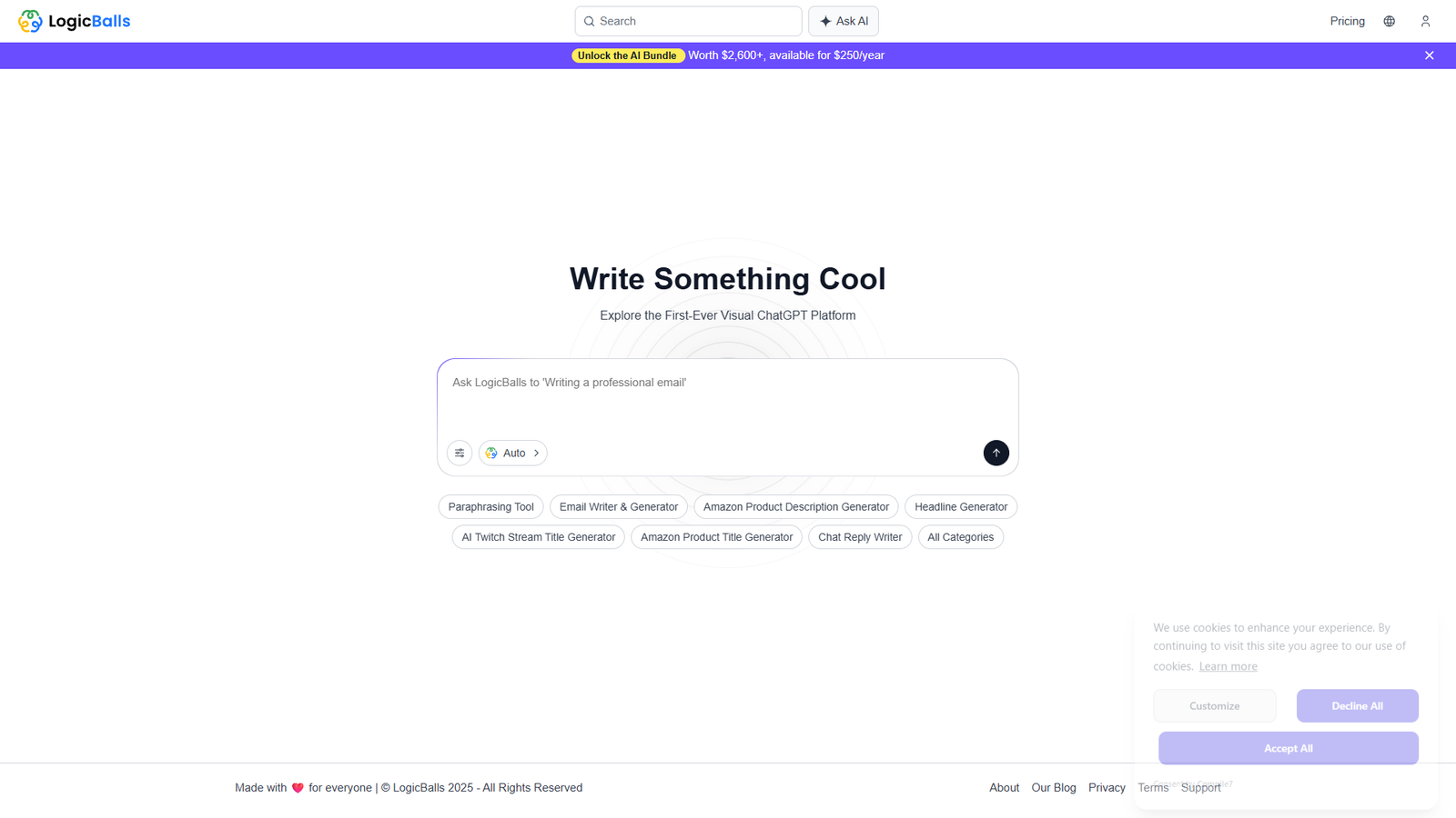 LogicBalls — интерфейс нейросети LogicBalls — интерфейс нейросети