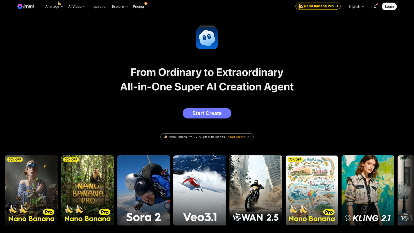 iMini AI — интерфейс нейросети