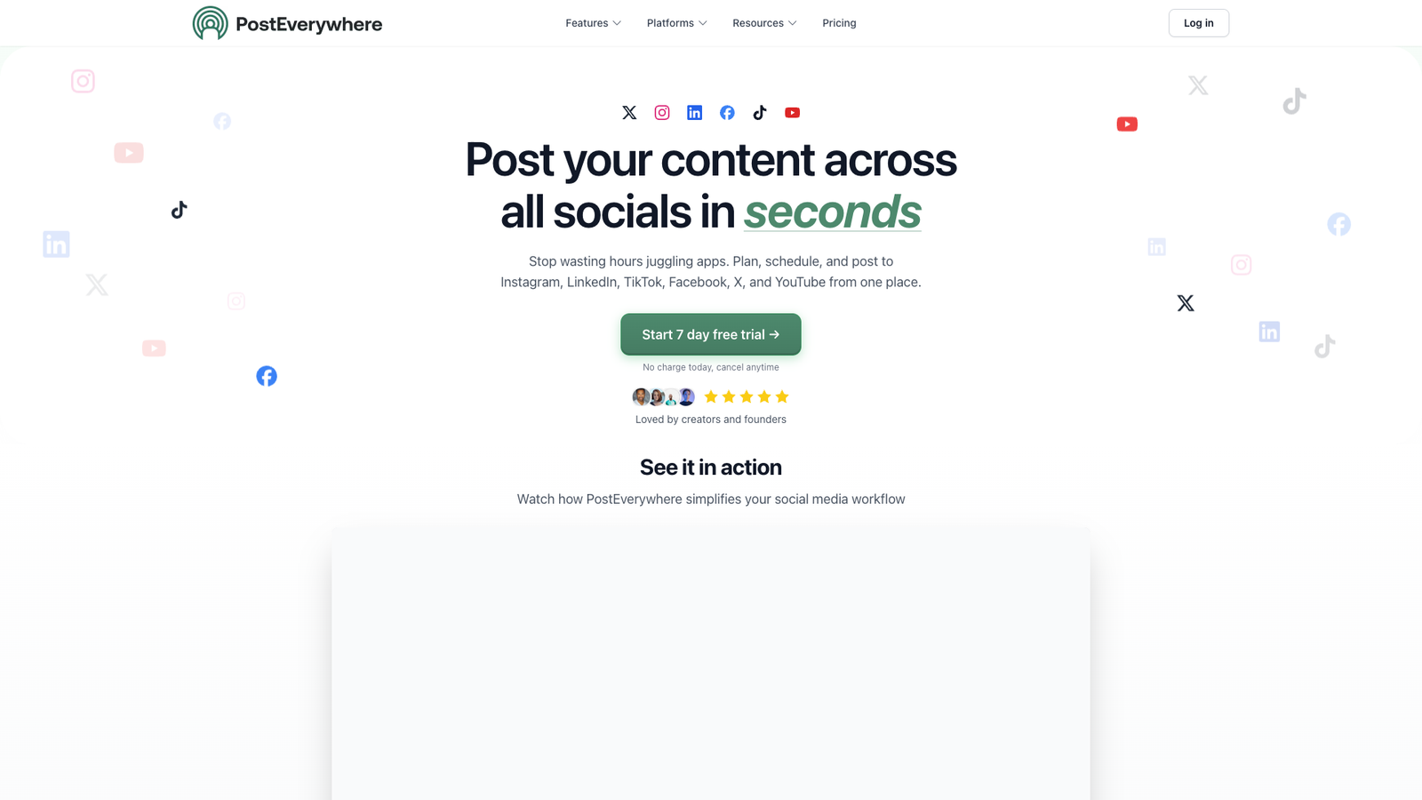 PostEverywhere — интерфейс нейросети PostEverywhere — интерфейс нейросети