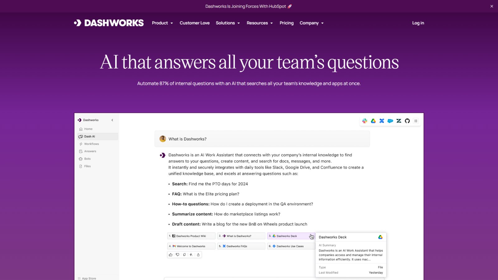 Dashworks нейросеть Главная страница