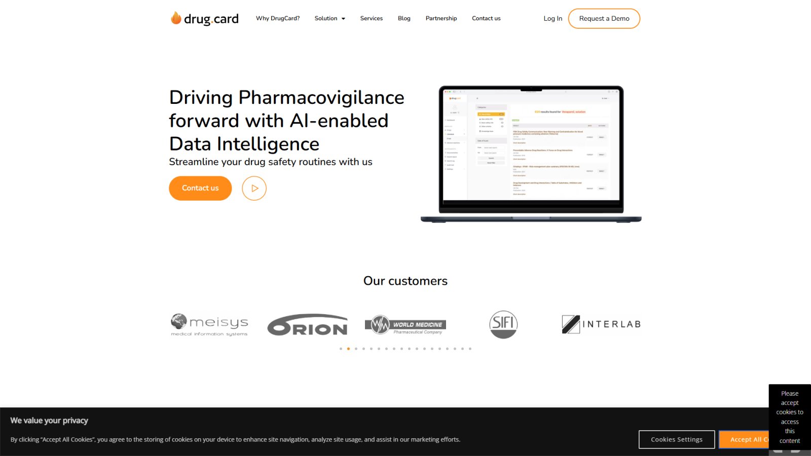 DrugCard нейросеть Главная страница