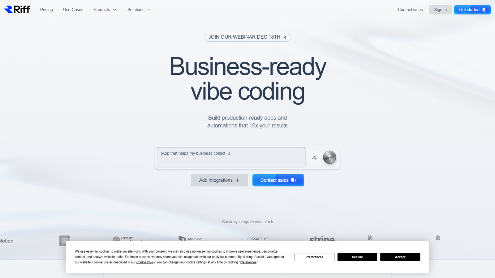 Riff (Databutton) — интерфейс нейросети Riff (Databutton) — интерфейс нейросети